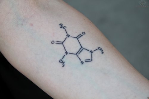Molecule Tattoo On Men Arm